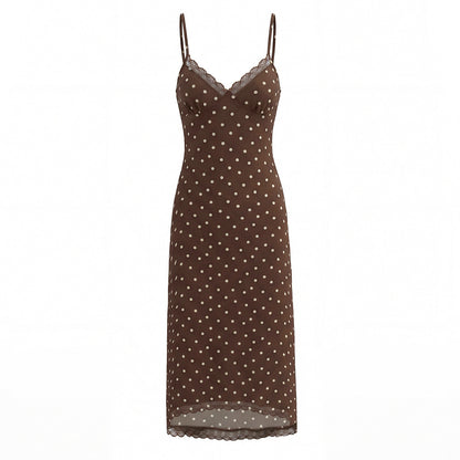 V-Neck Lace Sleeveless Dress
