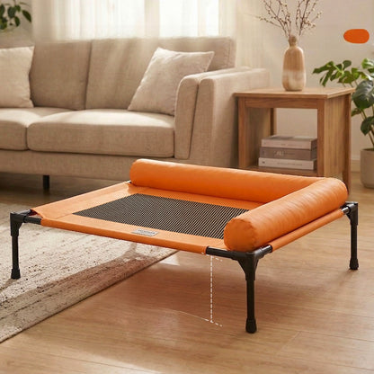 Pet Camp Bed for Dogs and Cats, Suitable for All Seasons, Breathable and Cool in Summer, Moisture-Proof, Removable and Washable, Off the Ground, for Small and Medium-Sized Dogs