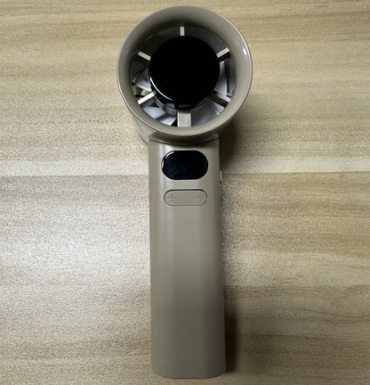 Mini USB Rechargeable Handheld Fan with Digital Display