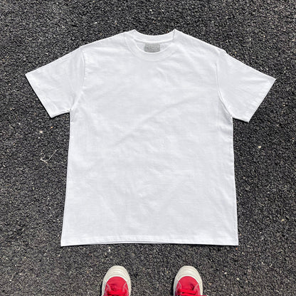 Oversized Y2K Geometric Print T-Shirt | 280g Premium Cotton | Men's Streetwear