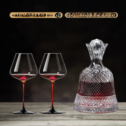Wine Rotating Decanter Quick Household Wine Set Glass