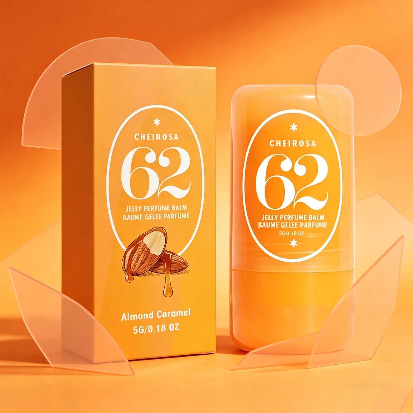 AMZ 5g Solid Fragrance (almonds caramel) Elegant Fragrance Exudes Gentle Charm Commuting Date Portable Fragrance