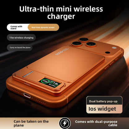 Three-in-One Magnetic Power Bank 10000mAh Fast Charging with Built-in Cable