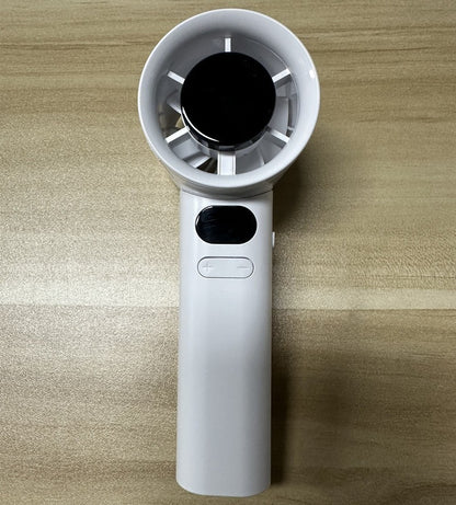 Mini USB Rechargeable Handheld Fan with Digital Display