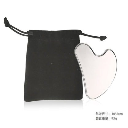 Heart Shape Stainless Steel Gua Sha Board Facial Massage Tool