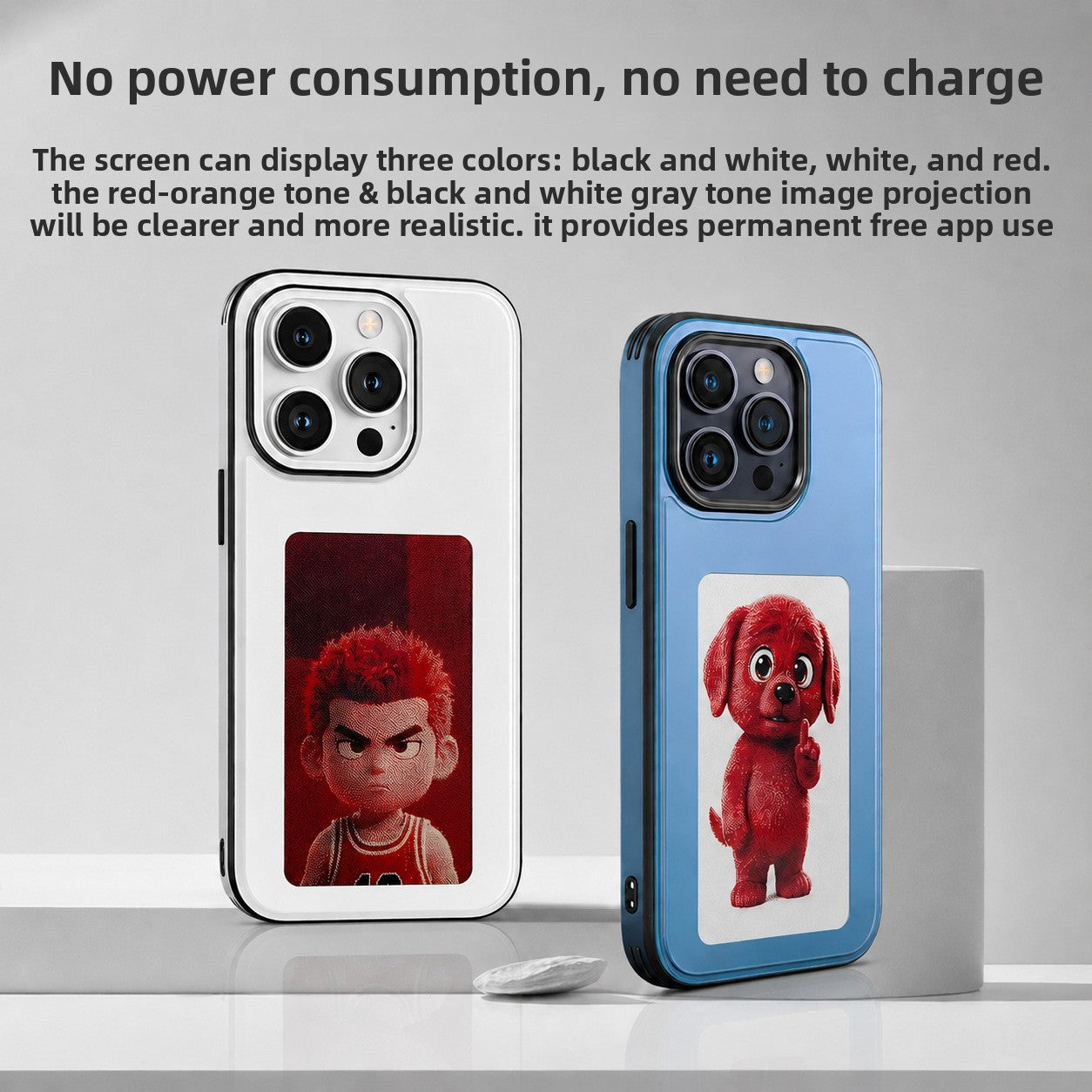 NFC E-Ink Screen Phone Case