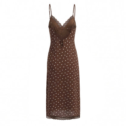 V-Neck Lace Sleeveless Dress