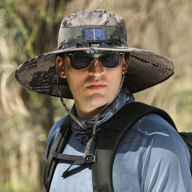 Solar Powered Cooling Hat with Built-in Fan