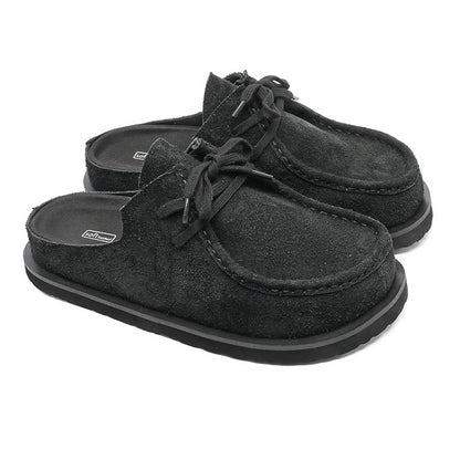 Vintage Leather Slip-On Mules