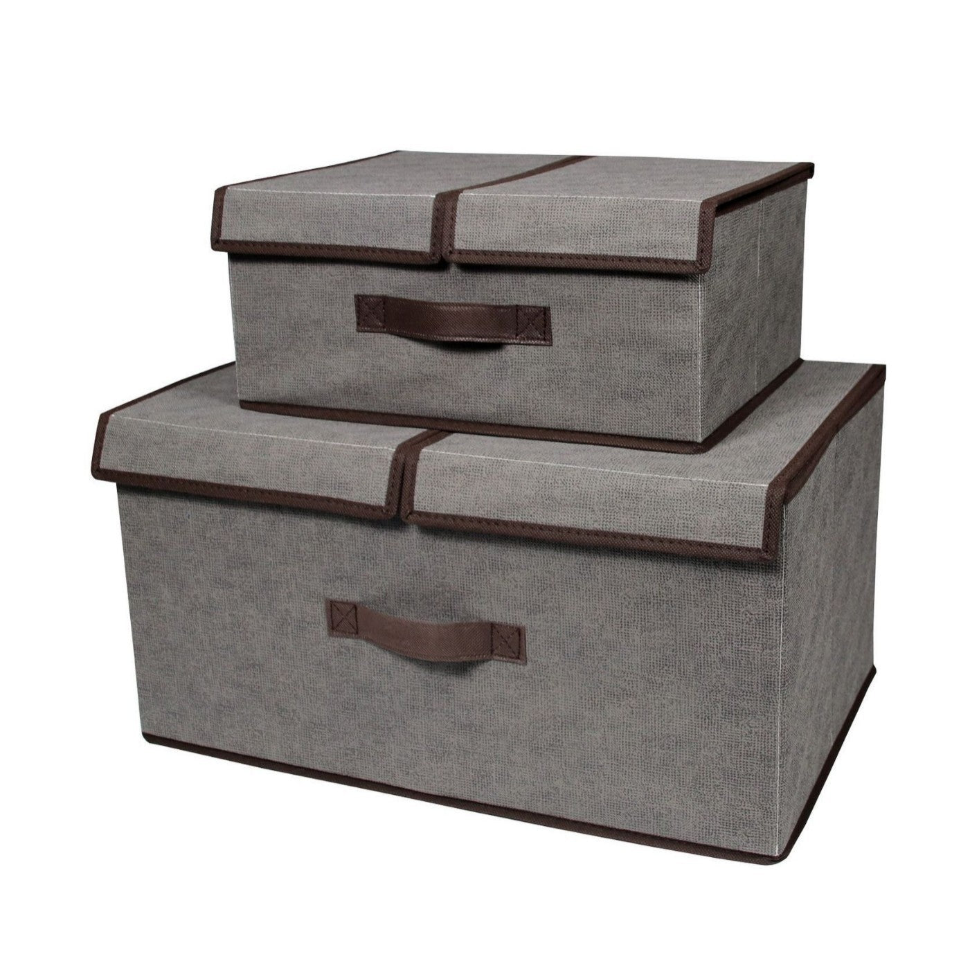 Foldable Double-Lid Storage Organizer Box