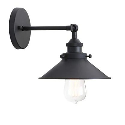 Vintage Industrial Metal Wall Sconce Lighting 180 Degree Adjustable Wall Lamp Matte